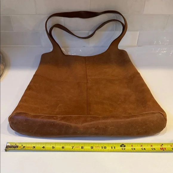 Tan Leather Tote Bag - Picture 7 of 10